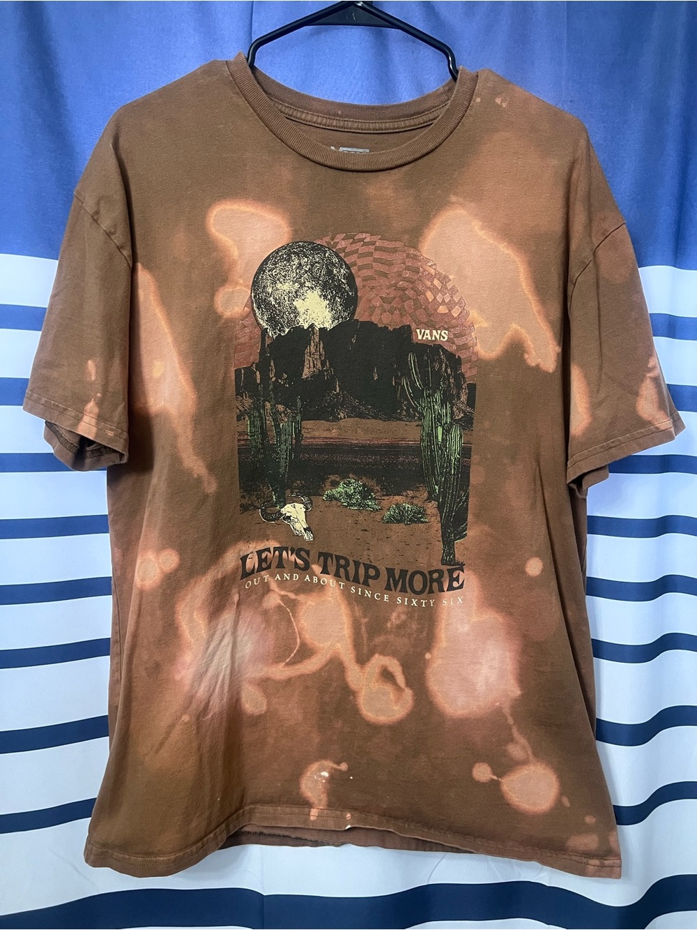 Vans Brown Graphic 'Let's Trip More' Desert Moon Print